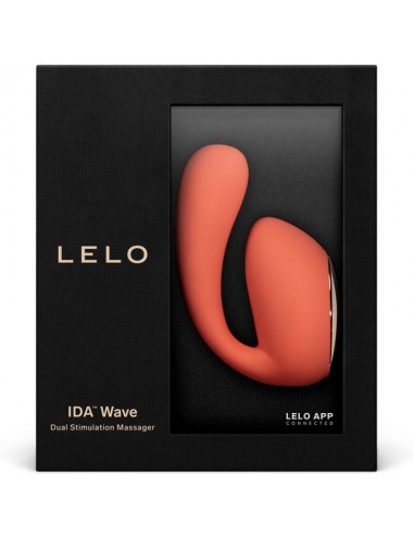 LELO IDA WAVE COUPLES MASSAGER CORAL RED