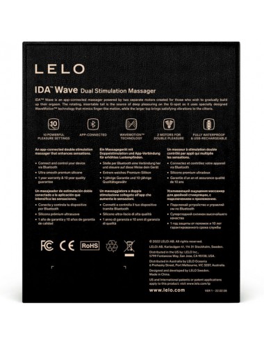 LELO IDA WAVE COUPLES MASSAGER CORAL RED