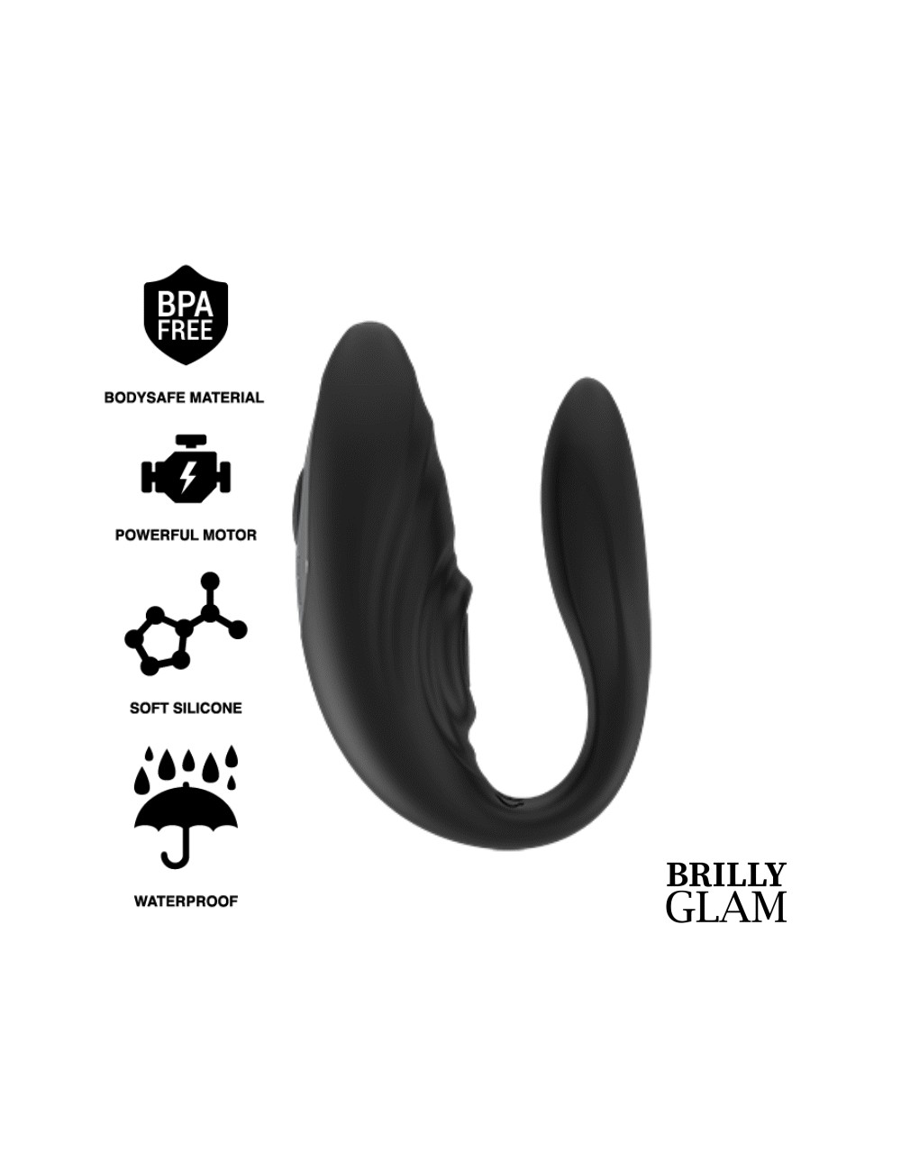 BRILLY GLAM COUPLE PULSING & VIBRATING REMOTE CONTROL BRILLY GLAM COUPLE PULSING & VIBRATING REMOTE CONTROL