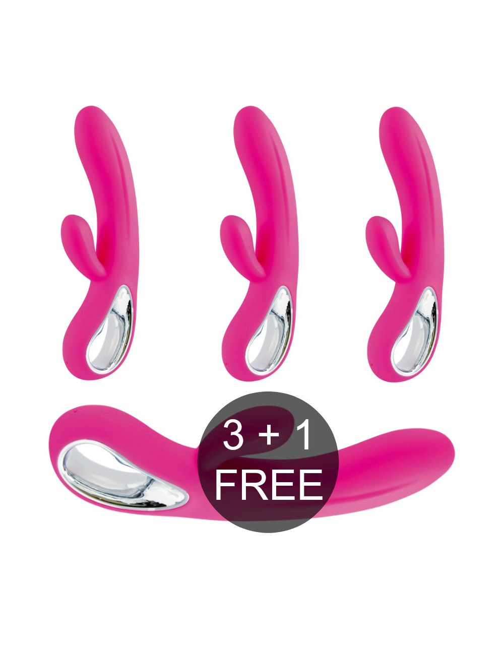 AMORESSA TROY PREMIUM SILICONE RECHARGEABLE 3 + 1 FREE