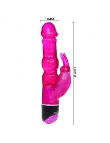 BAILE - WAVES OF PLEASURE FANTASY VIBRATOR WITH RABBIT 23 CM