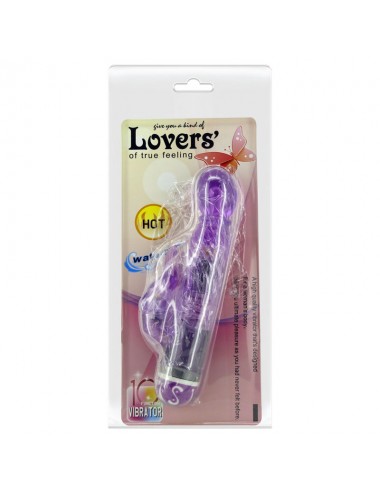 BAILE VIBRATORS MULTISPEED VIBRATOR WITH CLIT STIMULATOR PURPLE