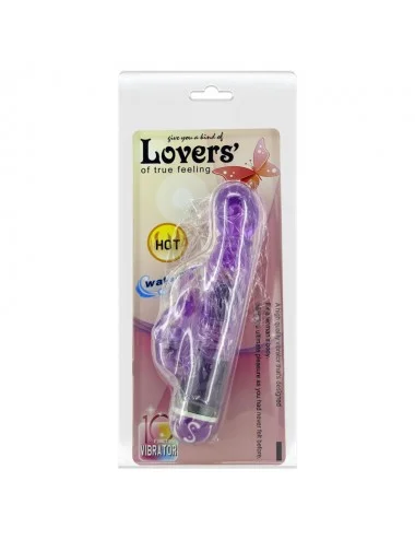 BAILE VIBRATORS MULTISPEED VIBRATOR WITH CLIT STIMULATOR PURPLE