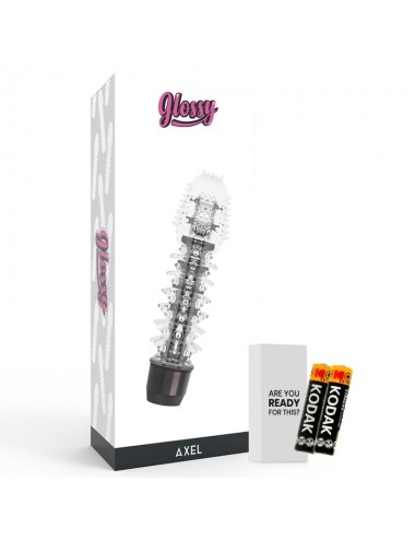 GLOSSY AXEL VIBRATOR BLACK