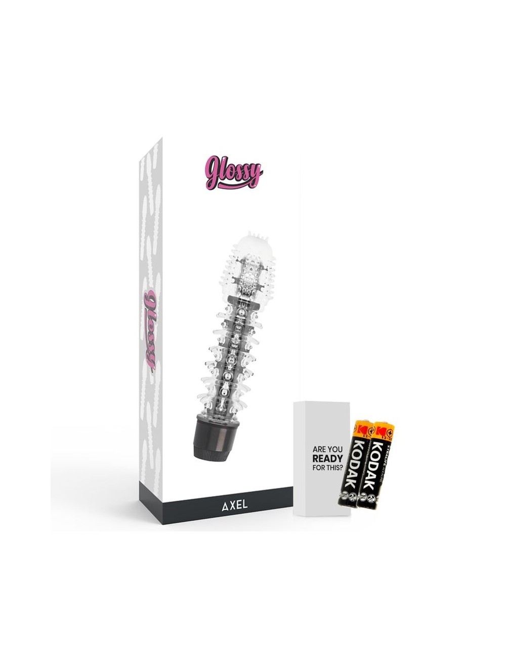 GLOSSY AXEL VIBRATOR BLACK