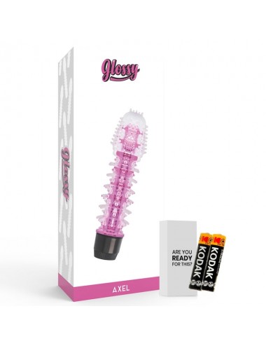 GLOSSY AXEL VIBRATOR PINK