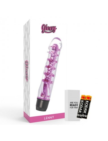 GLOSSY LENNY VIBRATOR PINK