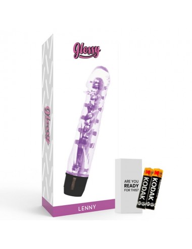 GLOSSY LENNY VIBRATOR PURPLE