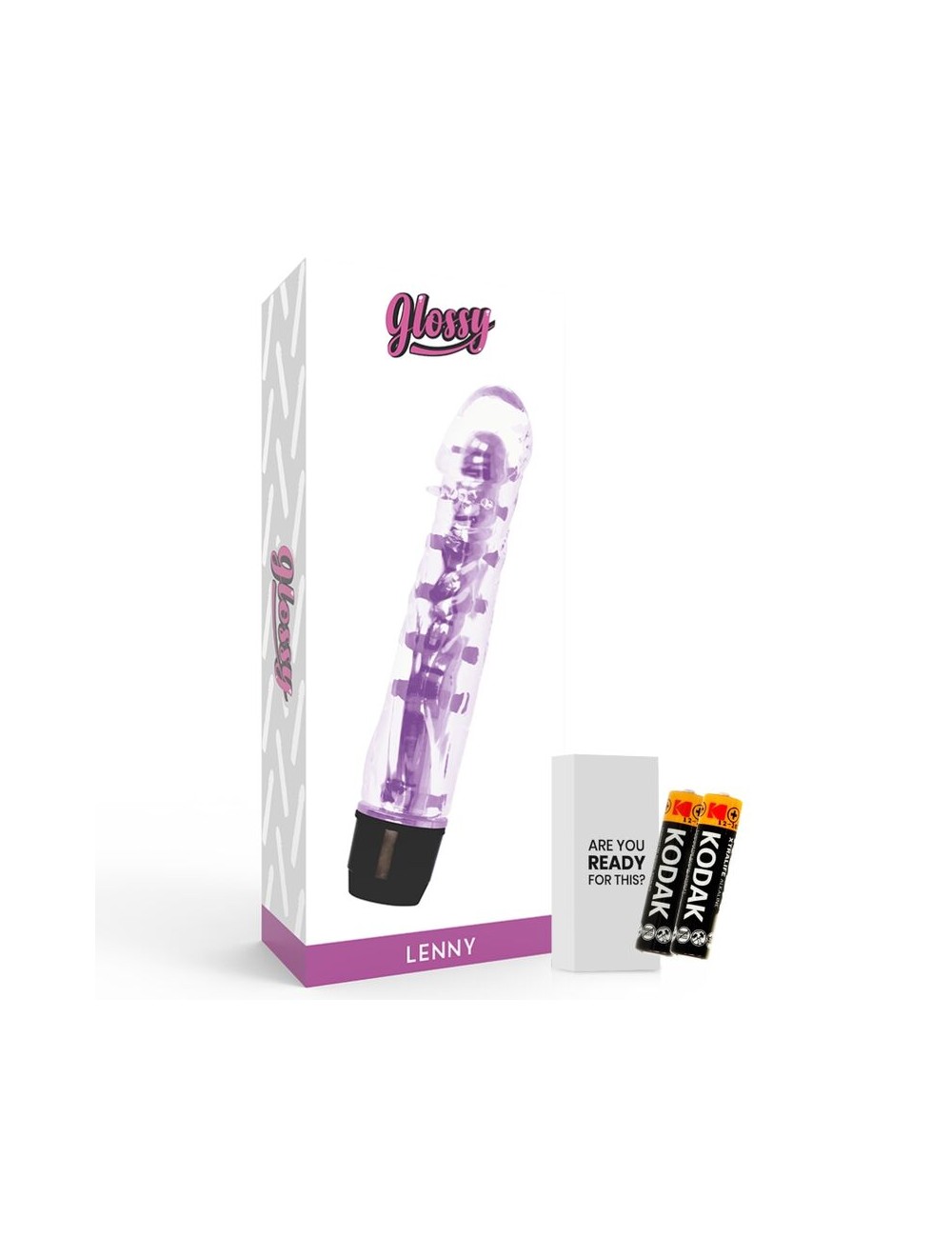 GLOSSY LENNY VIBRATOR PURPLE
