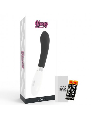 GLOSSY JOHN VIBRATOR BLACK