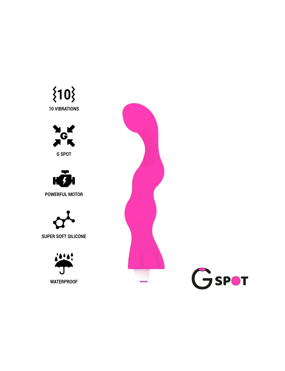 G-SPOT GEORGE G-SPOT VIBRATOR GUM PINK