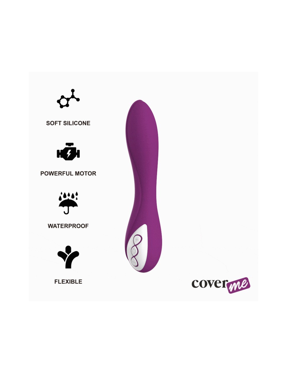 COVERME ELSIE VIBRATOR RECHARGEABLE 10 SPEED WATERPROOF COVERME ELSIE VIBRATOR RECHARGEABLE 10 SPEED WATERPROOF