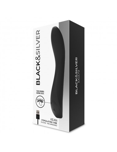 BLACK&SILVER KEAN VIBRATOR TOUCH CONTROL