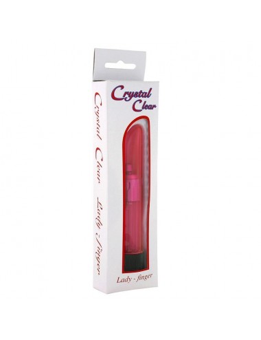 CRYSTAL CLEAR VIBRATOR LADY PINK