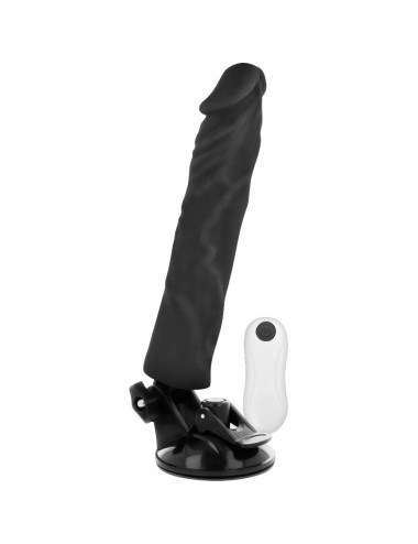 BASECOCK REALISTIC VIBRATOR REMOTE CONTROL BLACK 21 CM