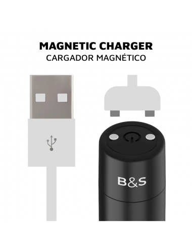 BLACK&SILVER - KERNEX 2 BLACK VIBRATING MAGNETIC BULLET