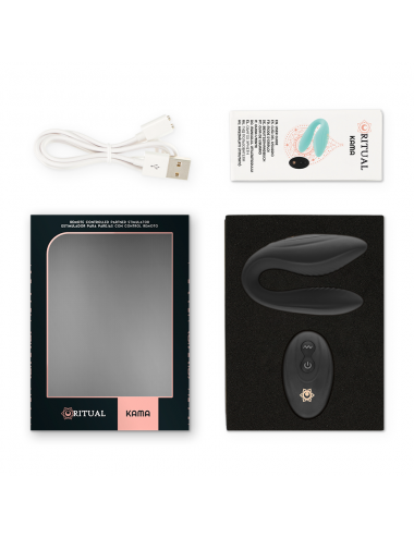 RITHUAL - KAMA REMOTE CONTROL FOR COUPLES AZABACHE