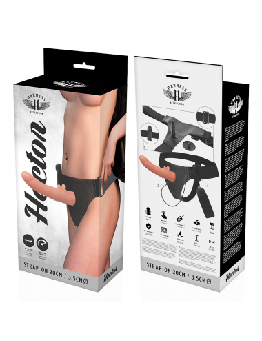HARNESS ATTRACTION - RNES VIBRATOR HECTOR 20 CM -O- 3.5 CM