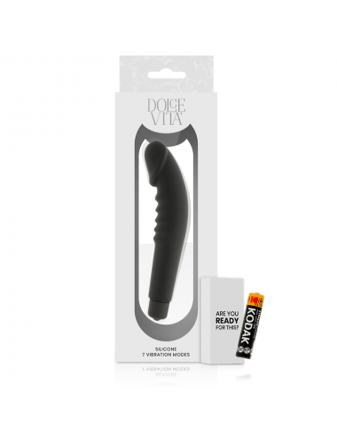 DOLCE VITA  REALISTIC PLEASURE BLACK SILICONE