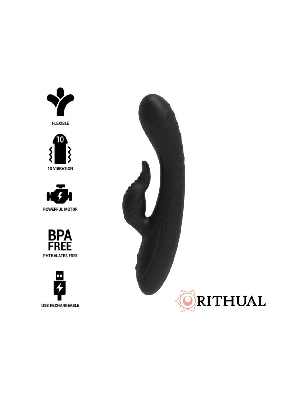 RITHUAL ANUSARA DUAL MOTOR RECHARGEABLE 2.0 BLACK