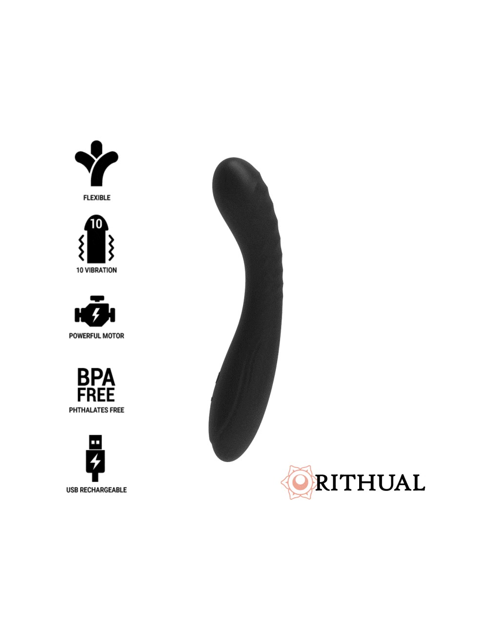 RITHUAL KRIYA G-SPOT STIMULATOR RECHARGEABLE BLACK