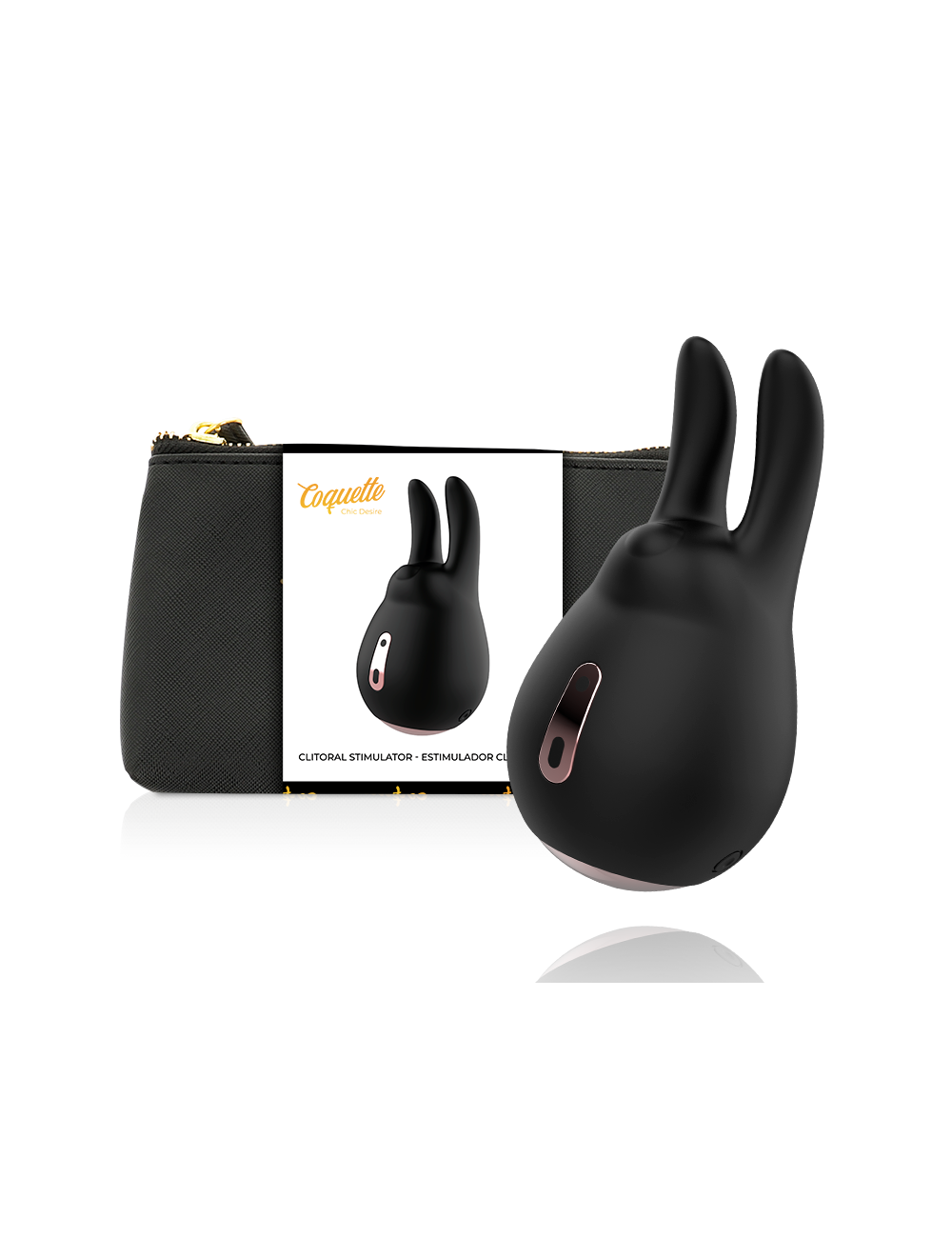 COQUETTE CHIC DESIRE CLITORIAL STIMULATOR BLACK / GOLD COQUETTE CHIC DESIRE CLITORIAL STIMULATOR BLACK / GOLD