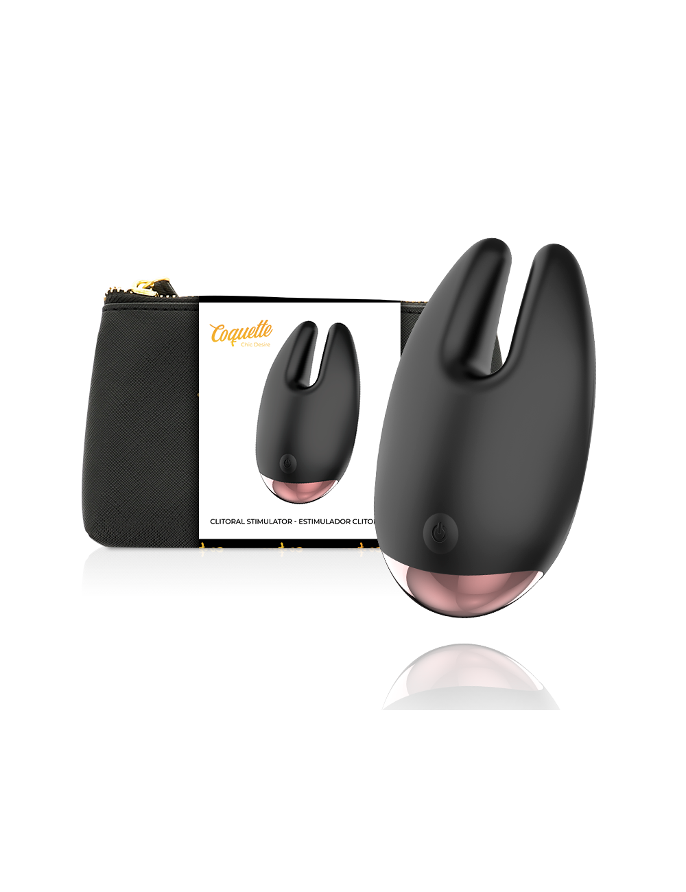 COQUETTE CHIC DESIRE CLITORIAL STIMULATOR BLACK / GOLD COQUETTE CHIC DESIRE CLITORIAL STIMULATOR BLACK / GOLD