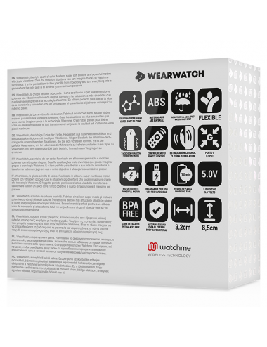 WEARWATCH - WATCHME DUAL TECHNOLOGY VIBRATOR INDIGO/SNOW