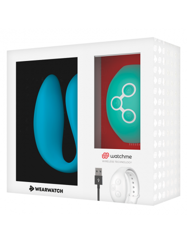 WEARWATCH DUAL PLEASURE  WIRELESS TECHNOLOGY WATCHME INDIGO / AQUAMARINE