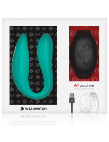 WEARWATCH - DUAL TECHNOLOGY VIBRATOR WATCHME AQUAMARINE / JET