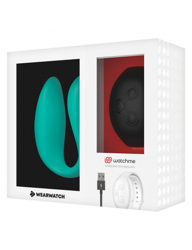 WEARWATCH - DUAL TECHNOLOGY VIBRATOR WATCHME AQUAMARINE / JET