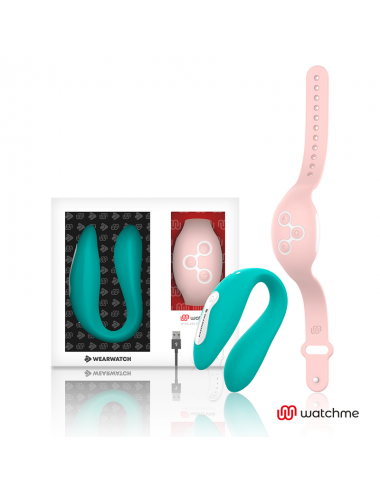 WEARWATCH DUAL PLEASURE  WIRELESS TECHNOLOGY WATCHME LIGHT AQUAMARINE / PINK