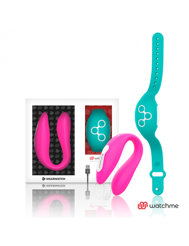 WEARWATCH DUAL PLEASURE  WIRELESS TECHNOLOGY WATCHME FUCHSIA / AQUAMARINE