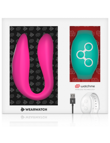 WEARWATCH DUAL PLEASURE  WIRELESS TECHNOLOGY WATCHME FUCHSIA / AQUAMARINE