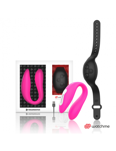 WEARWATCH DUAL PLEASURE  WIRELESS TECHNOLOGY WATCHME FUCHSIA / JET BLACK