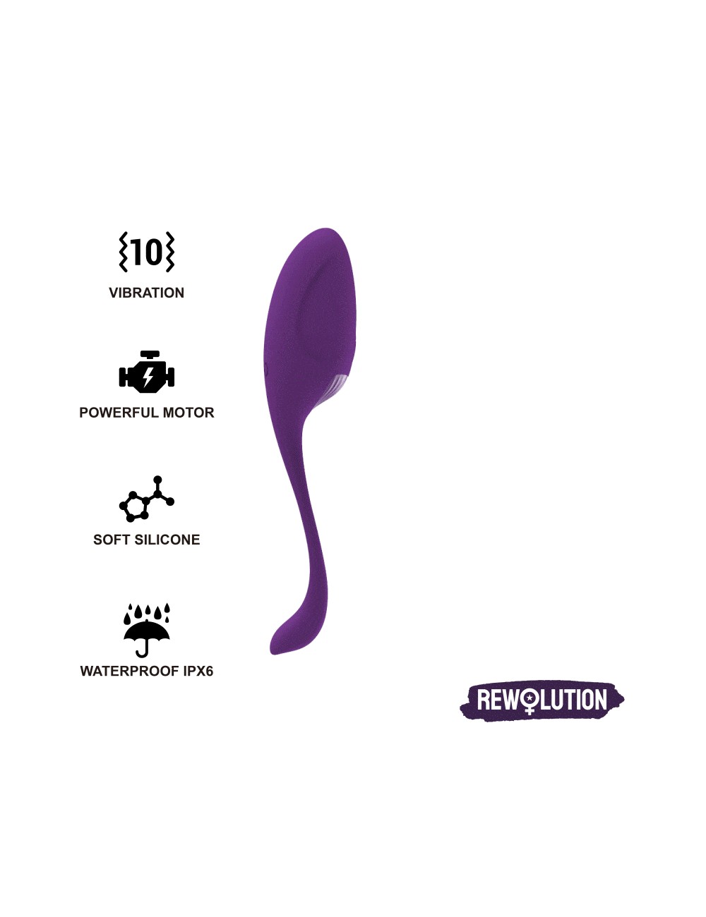 REWOLUTION REWOVO VIBRATORY EGG REMOTE CONTROL