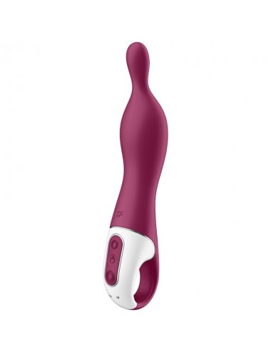 SATISFYER A-MAZING 1 A-SPOT VIBRATOR - BERRY