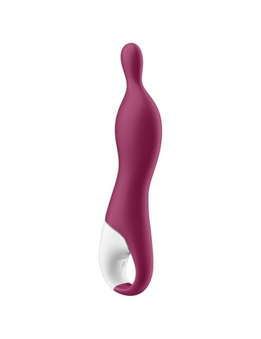SATISFYER A-MAZING 1 A-SPOT VIBRATOR - BERRY