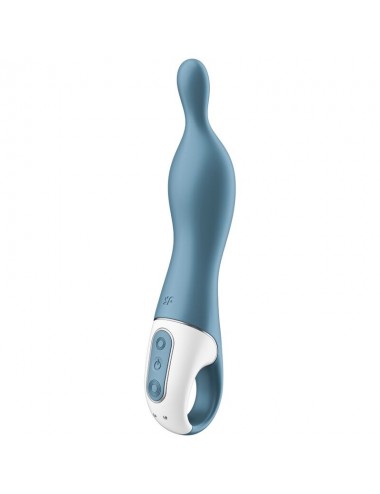 SATISFYER A-MAZING 1 A-SPOT VIBRATOR - BLUE