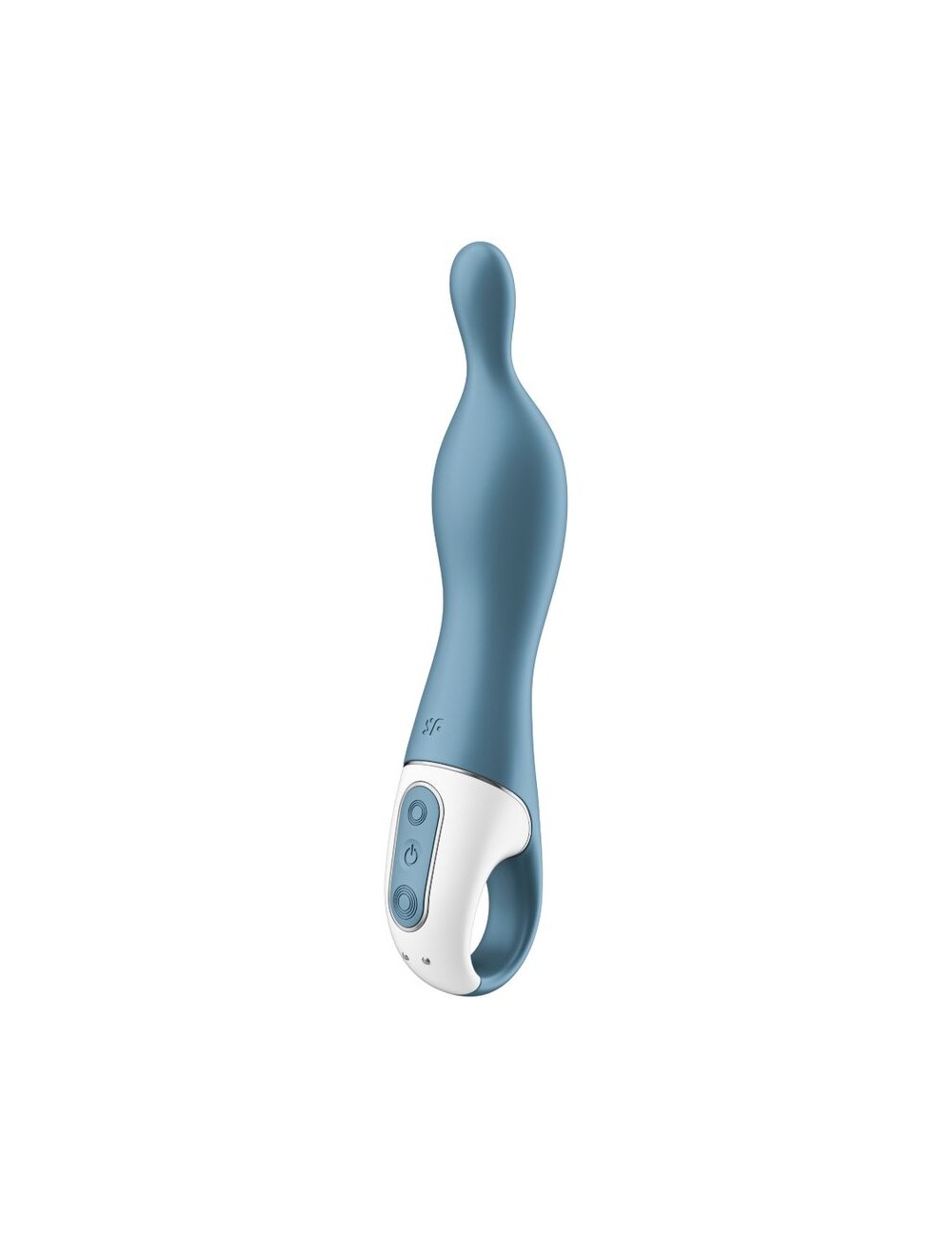 SATISFYER A-MAZING 1 A-SPOT VIBRATOR - BLUE