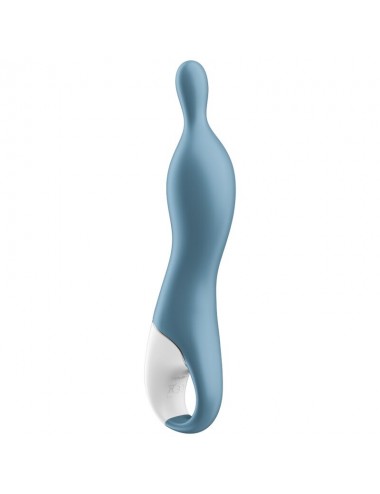 SATISFYER A-MAZING 1 A-SPOT VIBRATOR - BLUE