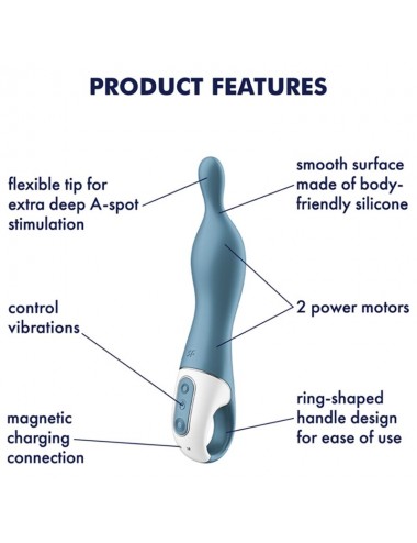 SATISFYER - AMAZING 1 ASPOT VIBRATOR BLUE