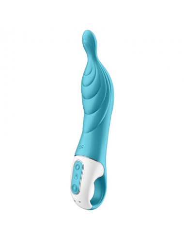 SATISFYER A-MAZING 2 A-SPOT VIBRATOR - TURQUOISE