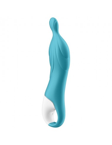SATISFYER A-MAZING 2 A-SPOT VIBRATOR - TURQUOISE