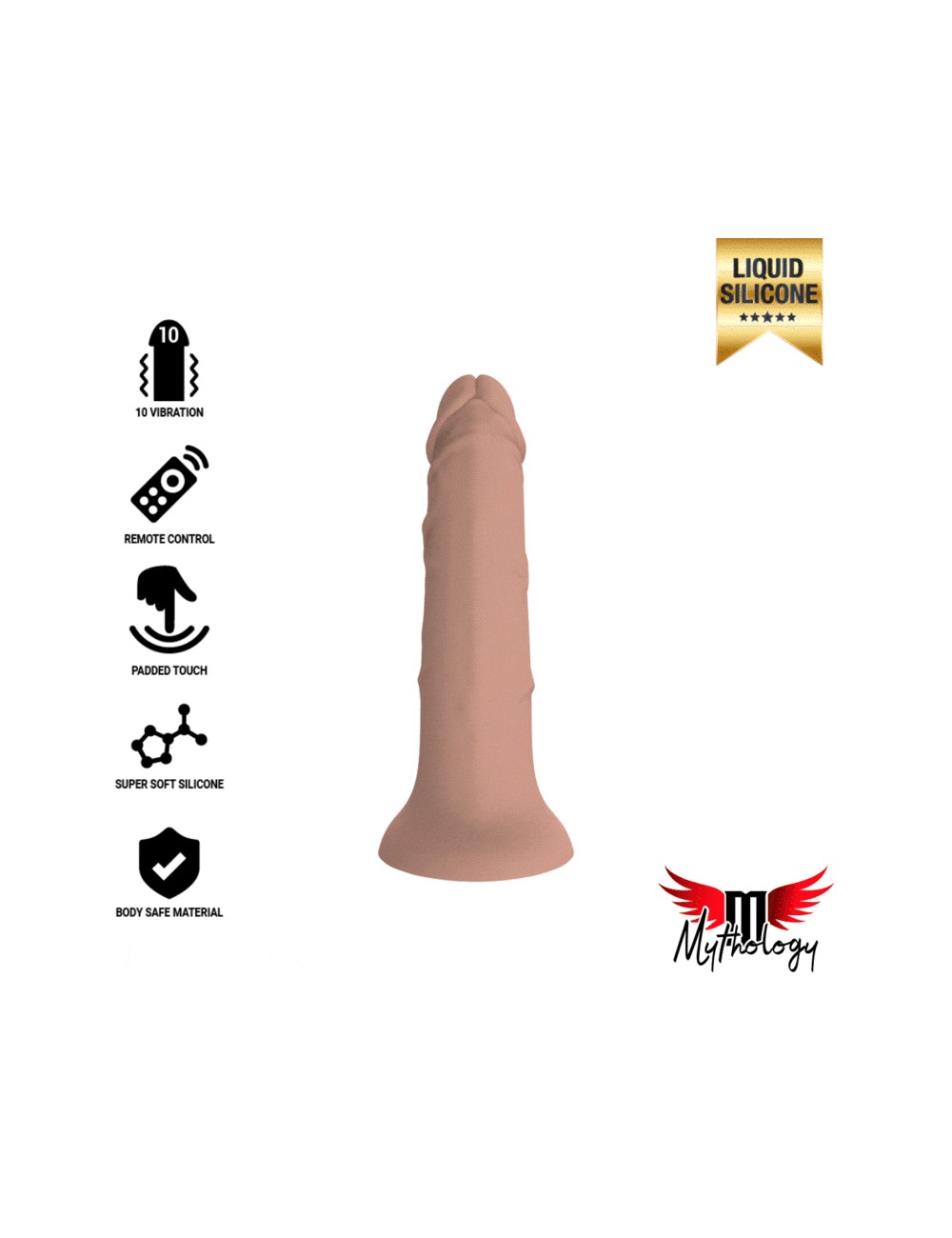 MYTHOLOGY ASHER ORIGINAL DILDO M - VIBRATOR WATCHME WIRELESS TECHNOLOGY COMPATIBLE