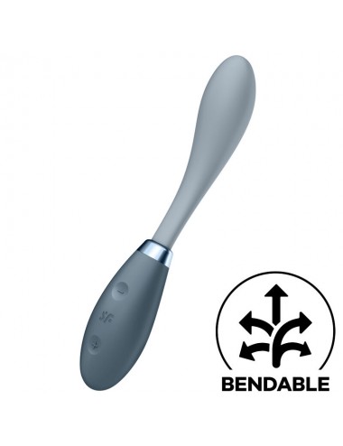 SATISFYER G-SPOT FLEX 3 MULTI VIBRATOR - GREY