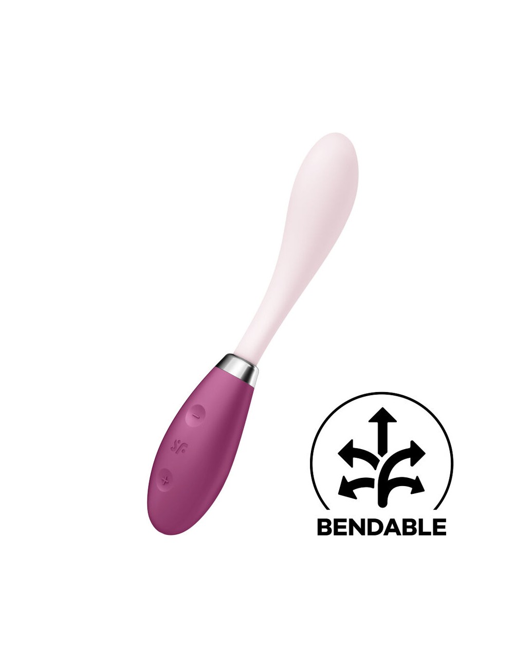 SATISFYER G-SPOT FLEX 3 MULTI VIBRATOR - RED