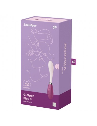 SATISFYER - G-SPOT FLEX 3 MULTI VIBRATOR RED