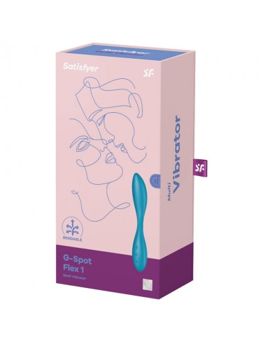 SATISFYER - G-SPOT FLEX 1 MULTI VIBRATOR BLUE