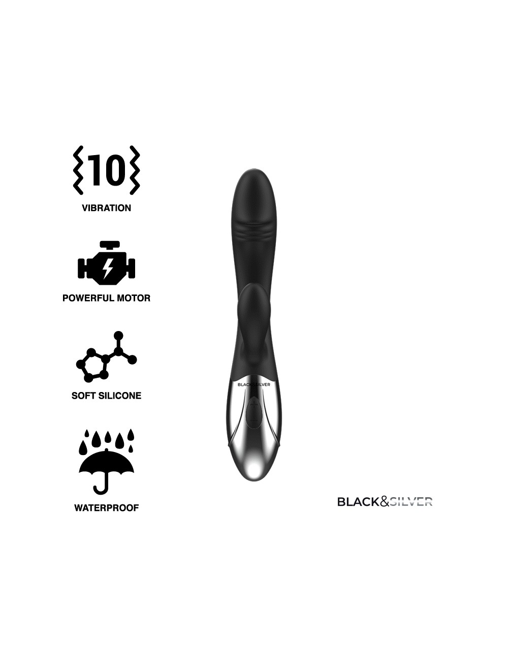 BLACK&SILVER KALEB STIMULATING VIBE BLACK&SILVER KALEB STIMULATING VIBE